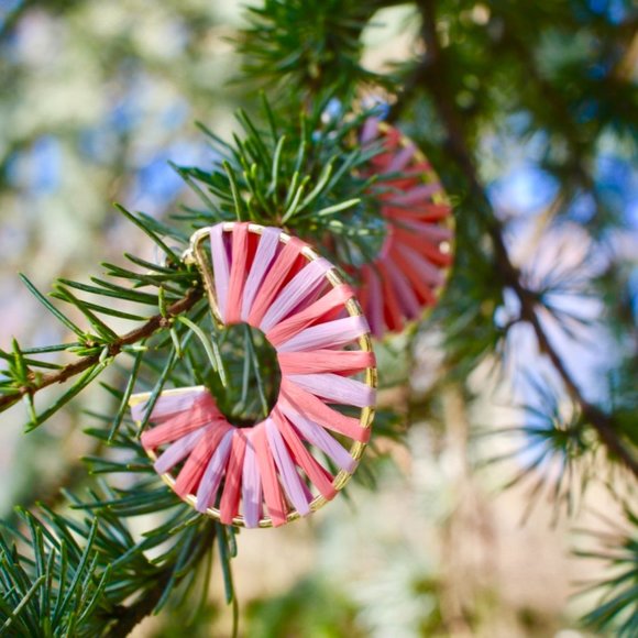 ANTHRO x BaubleBar Boho Bolo Raffia Hoop Earrings - Picture 5 of 12